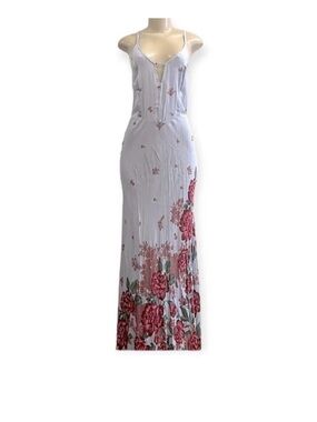 Free People Get To You Floral Maxi Dress in Hydrangea Combo sz S